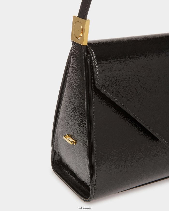 שָׁחוֹר Bally תיק כתף סמל עור נשים אביזרים AS12D558