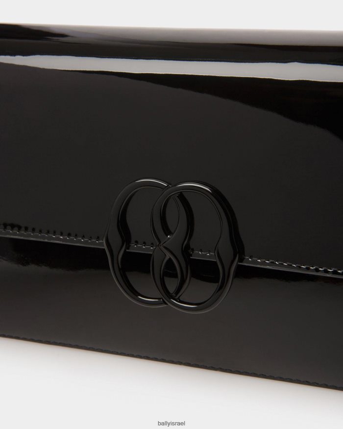 שָׁחוֹר Bally תיק כתף סמל עור נשים אביזרים AS12D571
