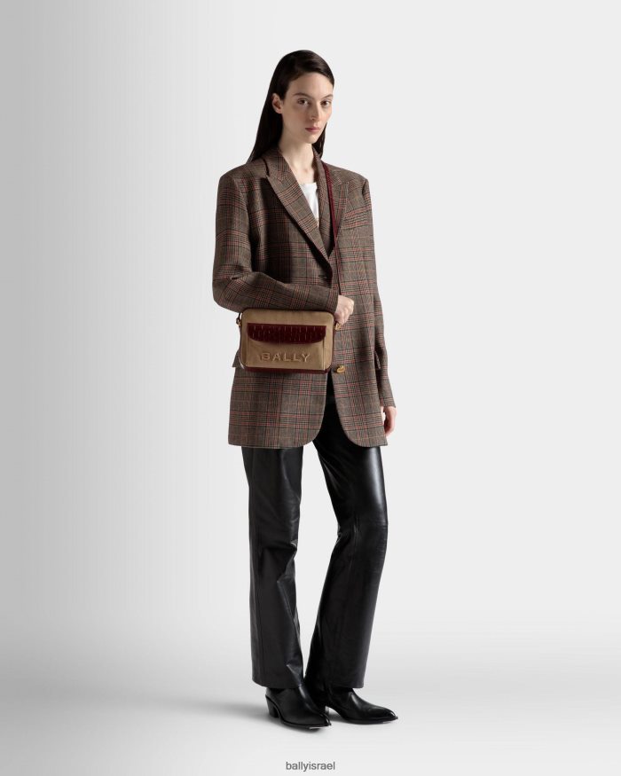 בז' Bally תיק קרוסבודי בר נשים אביזרים AS12D574