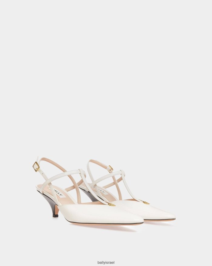 לבן Bally משאבת קלע קייטי נשים הַנעָלָה AS12D582