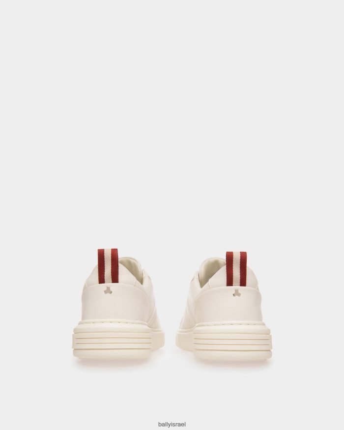 לבן Bally נעלי ספורט מעור מקסימום נשים הַנעָלָה AS12D58