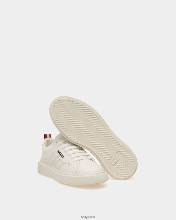 לבן Bally נעלי ספורט מעור מקסימום נשים הַנעָלָה AS12D58