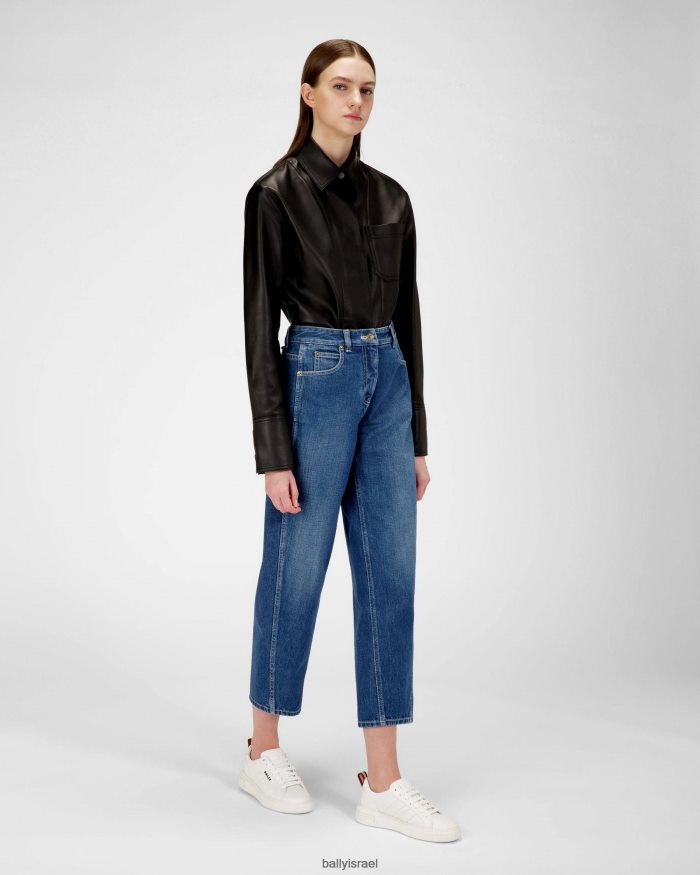 לבן Bally נעלי ספורט מעור מקסימום נשים הַנעָלָה AS12D58