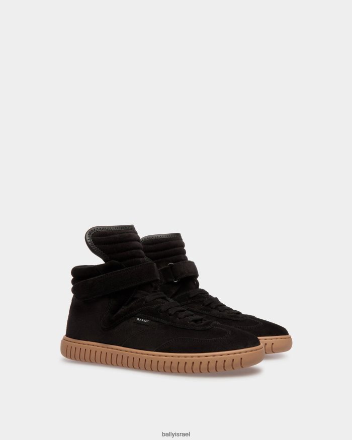 שָׁחוֹר Bally נעלי ספורט לנגן ועור ענבר נשים הַנעָלָה AS12D597