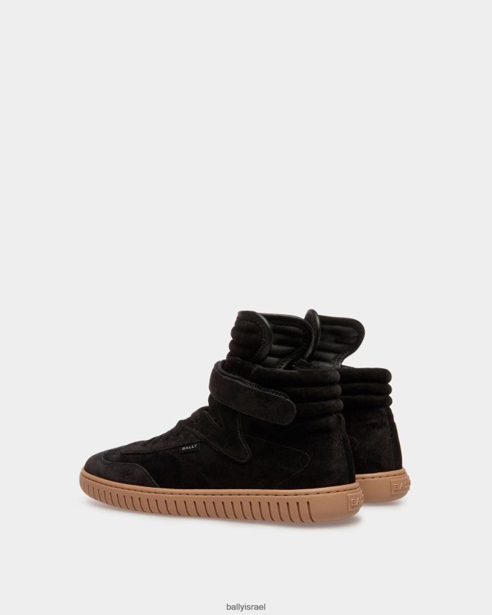 שָׁחוֹר Bally נעלי ספורט לנגן ועור ענבר נשים הַנעָלָה AS12D597