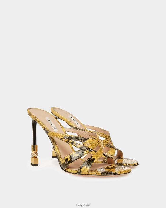 צהוב Bally סנדל מגלשות בלוק נשים הַנעָלָה AS12D613