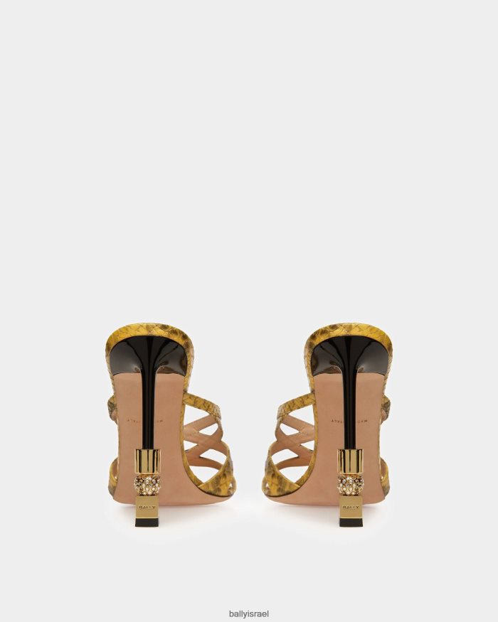 צהוב Bally סנדל מגלשות בלוק נשים הַנעָלָה AS12D613