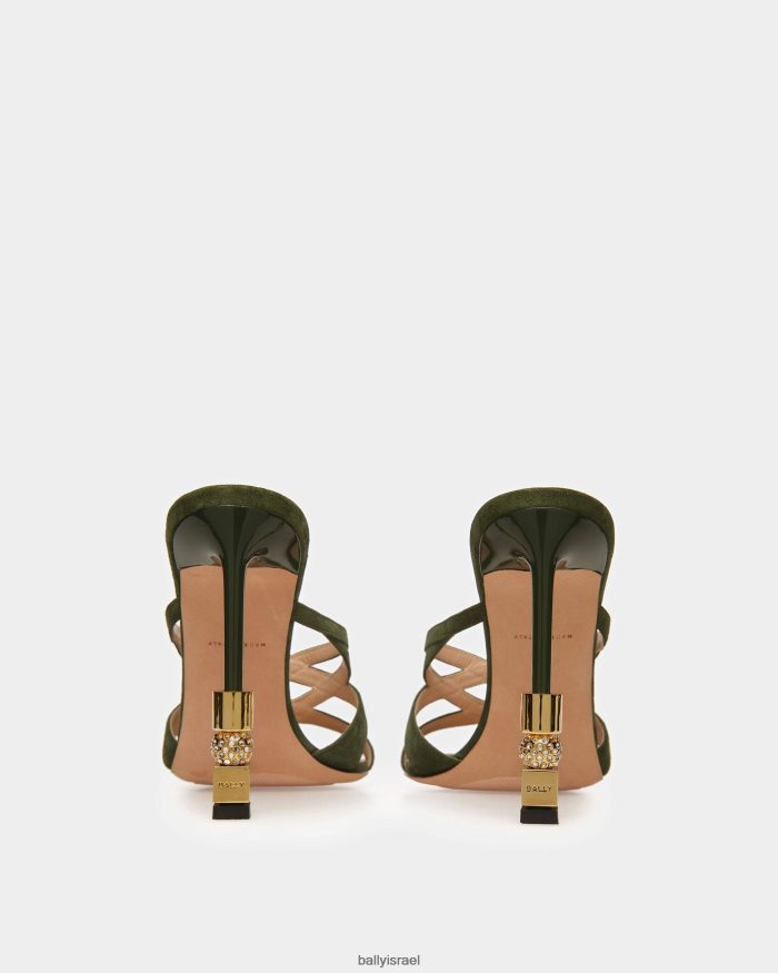 ירוק Bally סנדל מגלשות בלוק נשים הַנעָלָה AS12D614