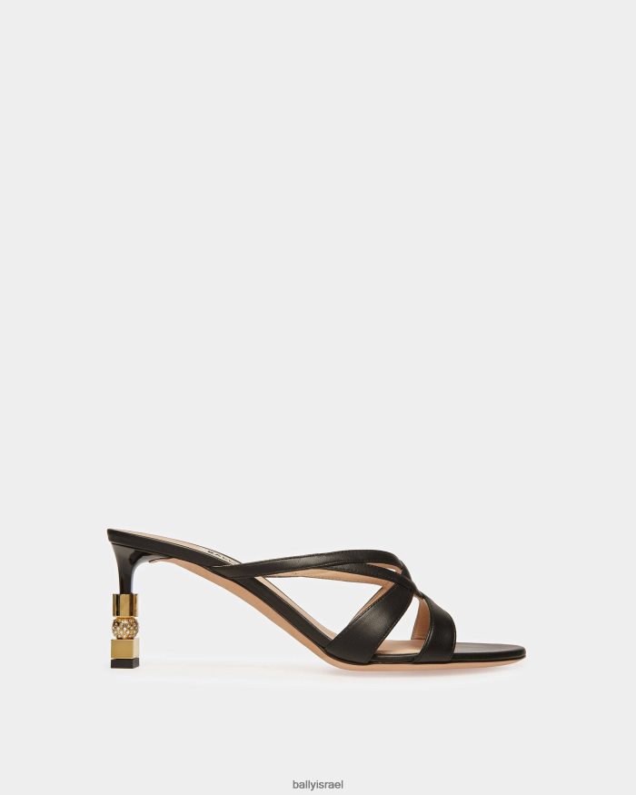 שָׁחוֹר Bally סנדל מגלשות בלוק נשים הַנעָלָה AS12D619