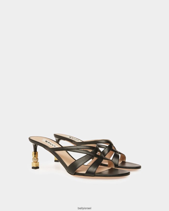 שָׁחוֹר Bally סנדל מגלשות בלוק נשים הַנעָלָה AS12D619