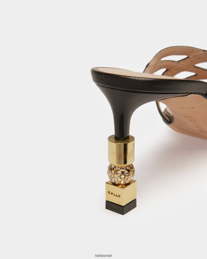שָׁחוֹר Bally סנדל מגלשות בלוק נשים הַנעָלָה AS12D619