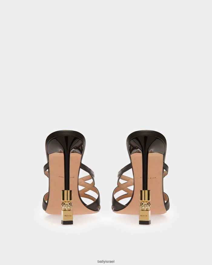 שָׁחוֹר Bally סנדל מגלשות בלוק נשים הַנעָלָה AS12D621