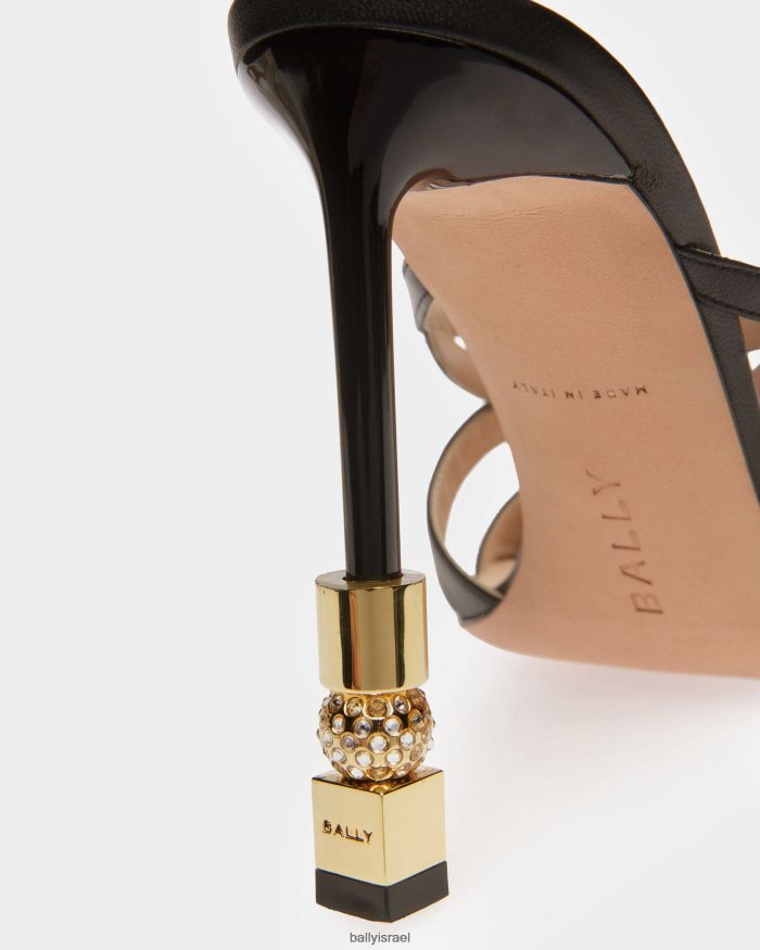 שָׁחוֹר Bally סנדל מגלשות בלוק נשים הַנעָלָה AS12D621