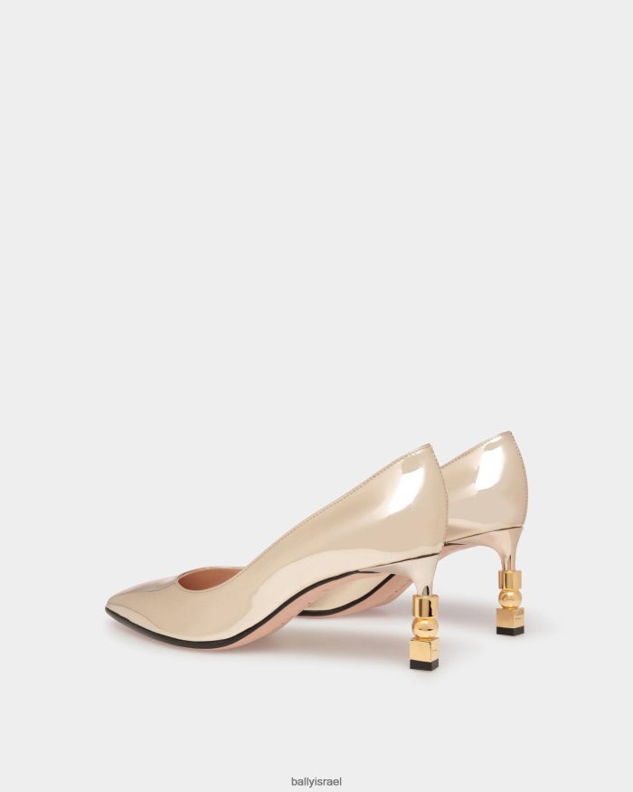 זהב Bally בלוק משאבות בד נשים הַנעָלָה AS12D622