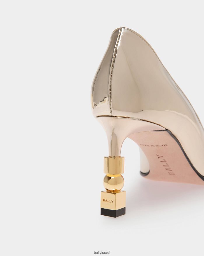 זהב Bally בלוק משאבות בד נשים הַנעָלָה AS12D622