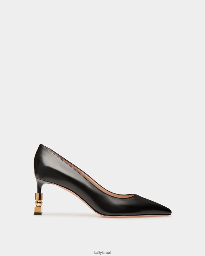 שָׁחוֹר Bally בלוק עור משאבות נשים הַנעָלָה AS12D623