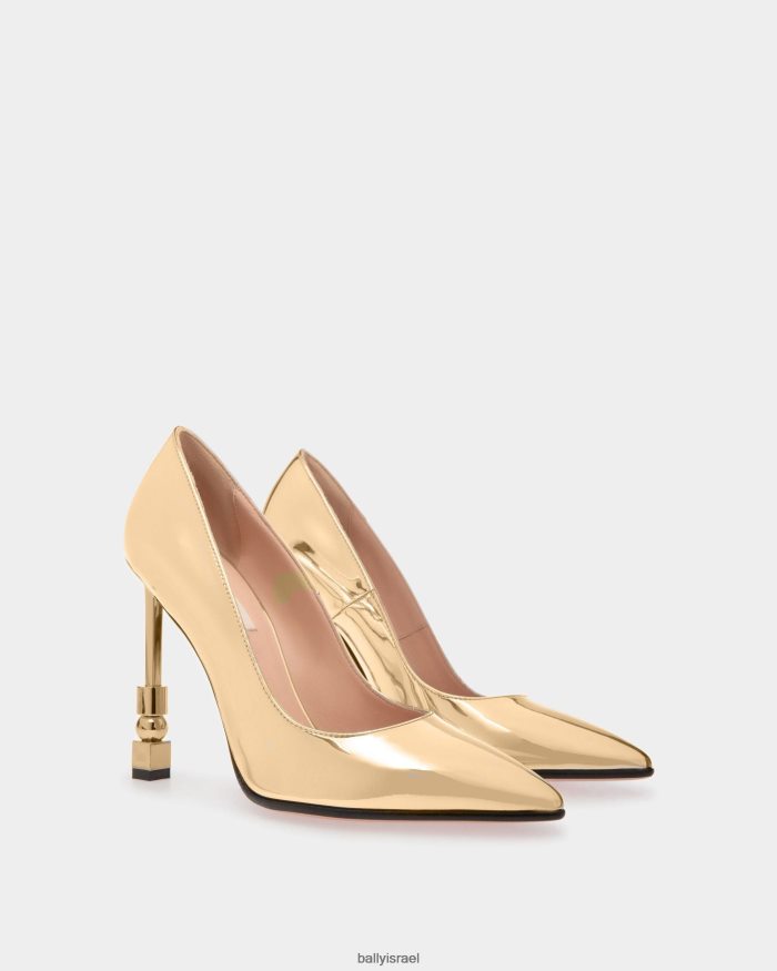זהב Bally בלוק משאבות בד נשים הַנעָלָה AS12D624