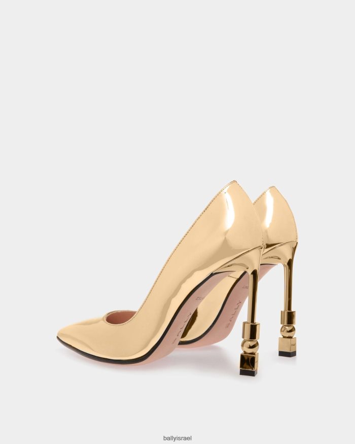 זהב Bally בלוק משאבות בד נשים הַנעָלָה AS12D624