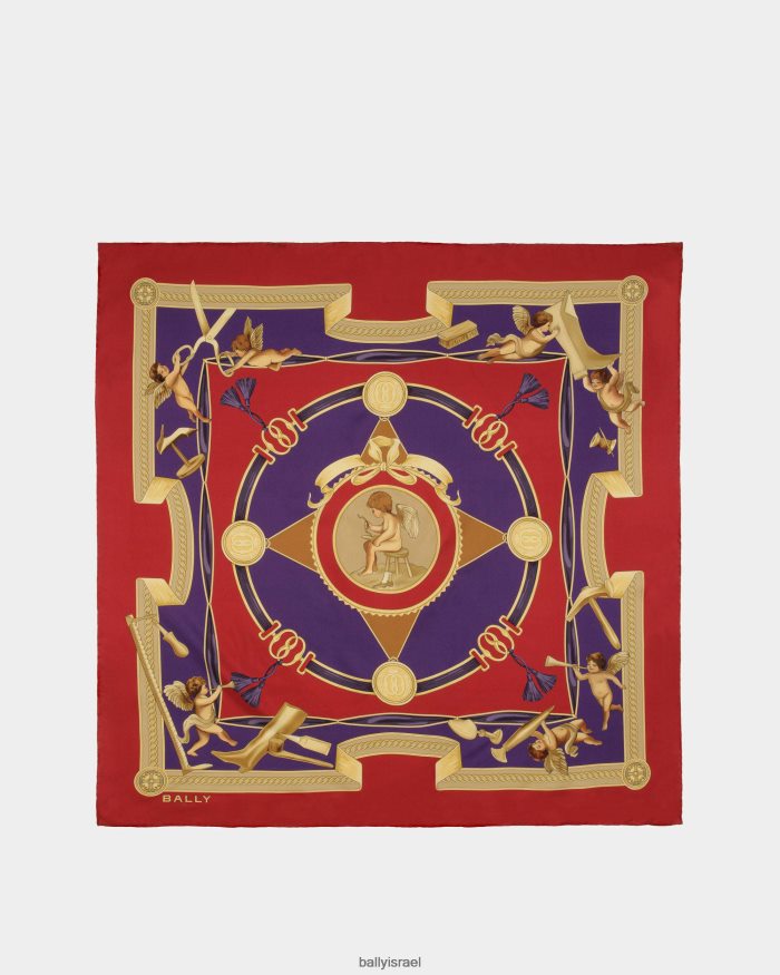 אָדוֹם Bally צעיף מודפס נשים אביזרים AS12D629