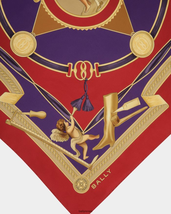 אָדוֹם Bally צעיף מודפס נשים אביזרים AS12D629