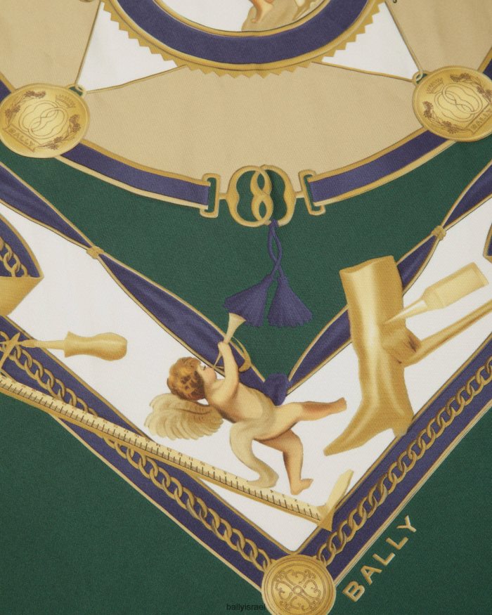 ירוק Bally צעיף מודפס נשים אביזרים AS12D631