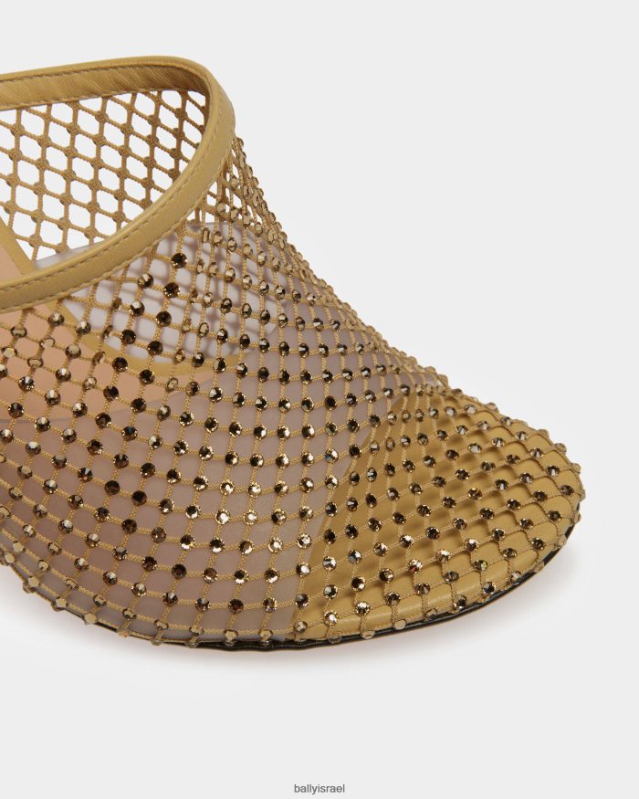 זהב Bally פרד רשת קריסטל נשים הַנעָלָה AS12D637