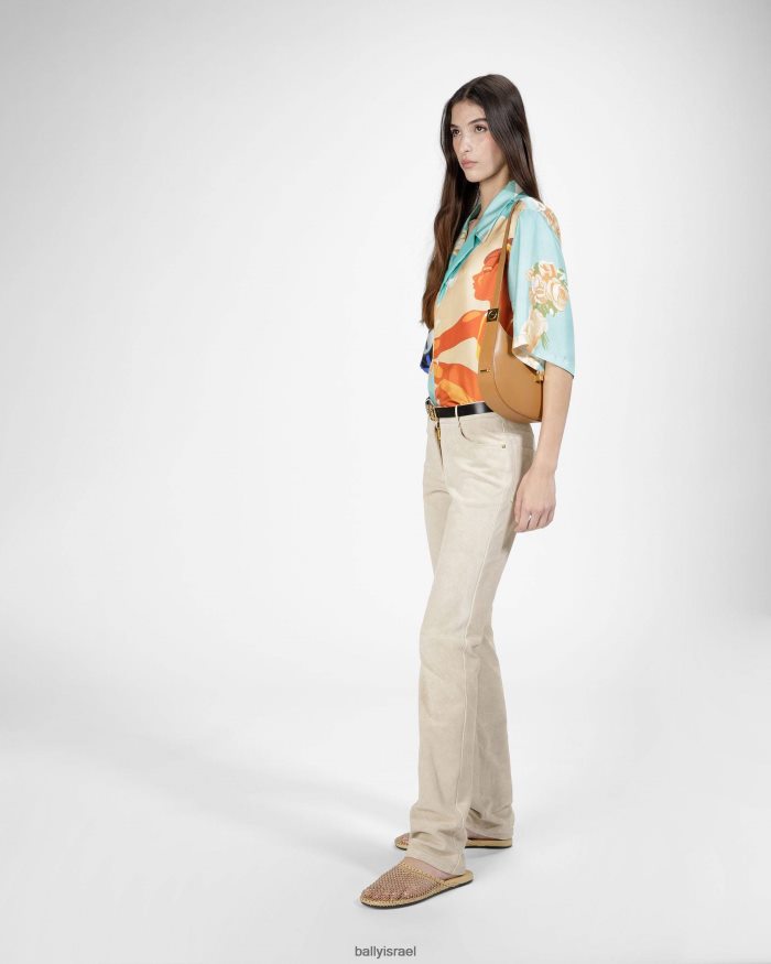 זהב Bally מזרן רשת קריסטל נשים הַנעָלָה AS12D639