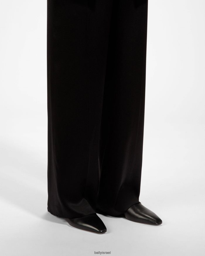 שָׁחוֹר Bally משאבות שטוחות מעור נארה נשים הַנעָלָה AS12D644