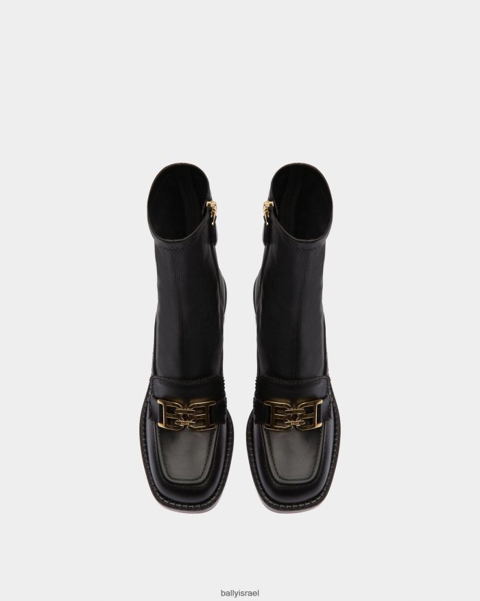 שָׁחוֹר Bally מגפונים מעור אנזי נשים הַנעָלָה AS12D648