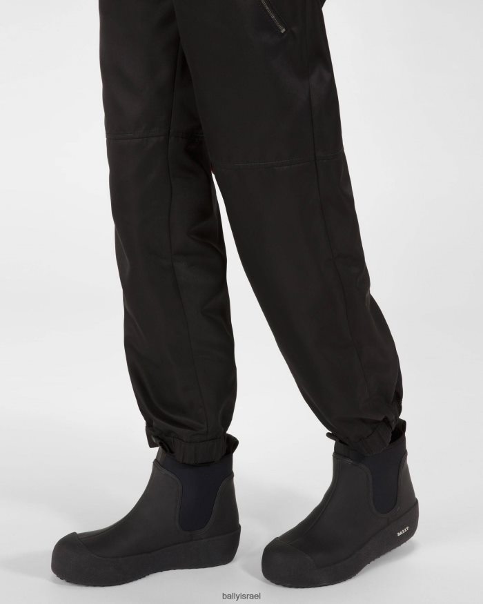 שָׁחוֹר Bally מגפי עור וגומי גאדי נשים הַנעָלָה AS12D65