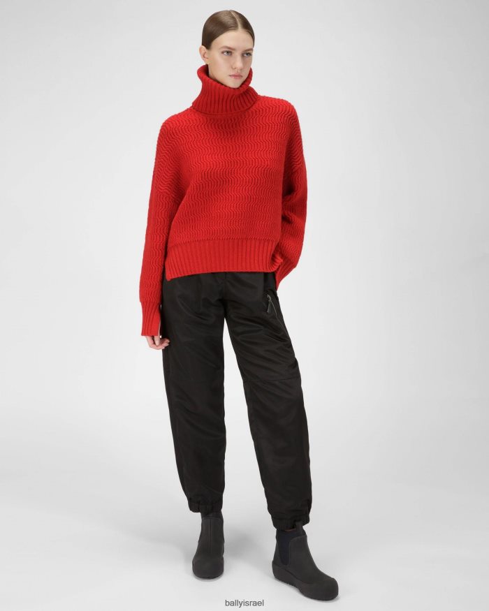 שָׁחוֹר Bally מגפי עור וגומי גאדי נשים הַנעָלָה AS12D65