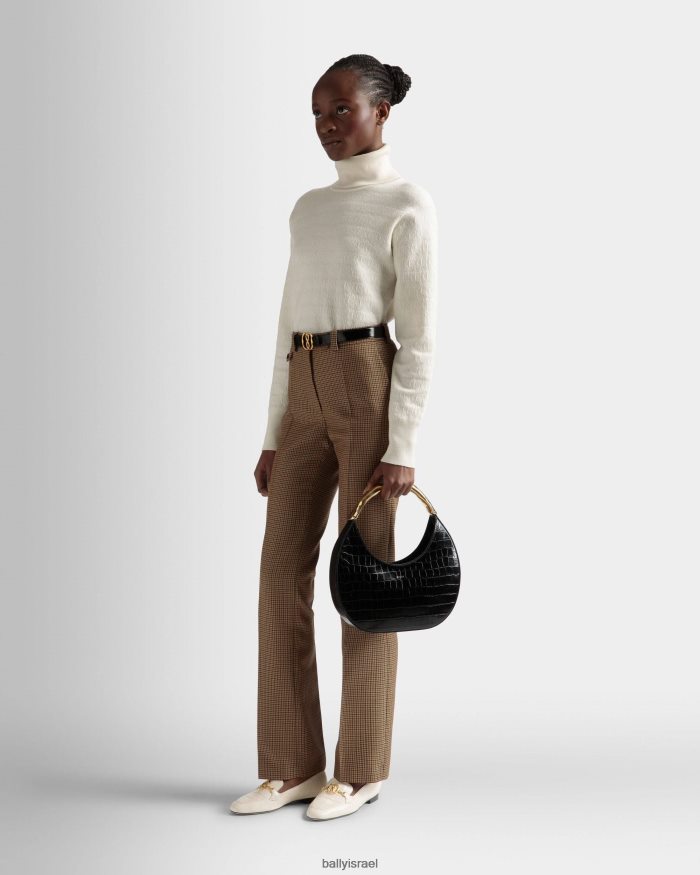 שָׁחוֹר Bally תיק נווד בארוק מעור נשים אביזרים AS12D663