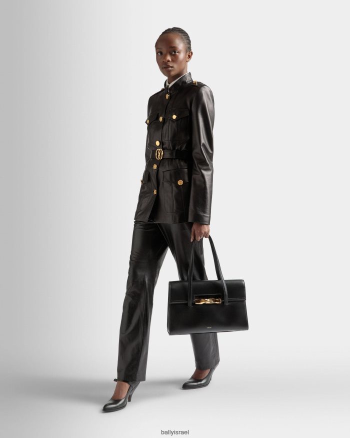 שָׁחוֹר Bally תיק כתף בארוק מעור נשים אביזרים AS12D665