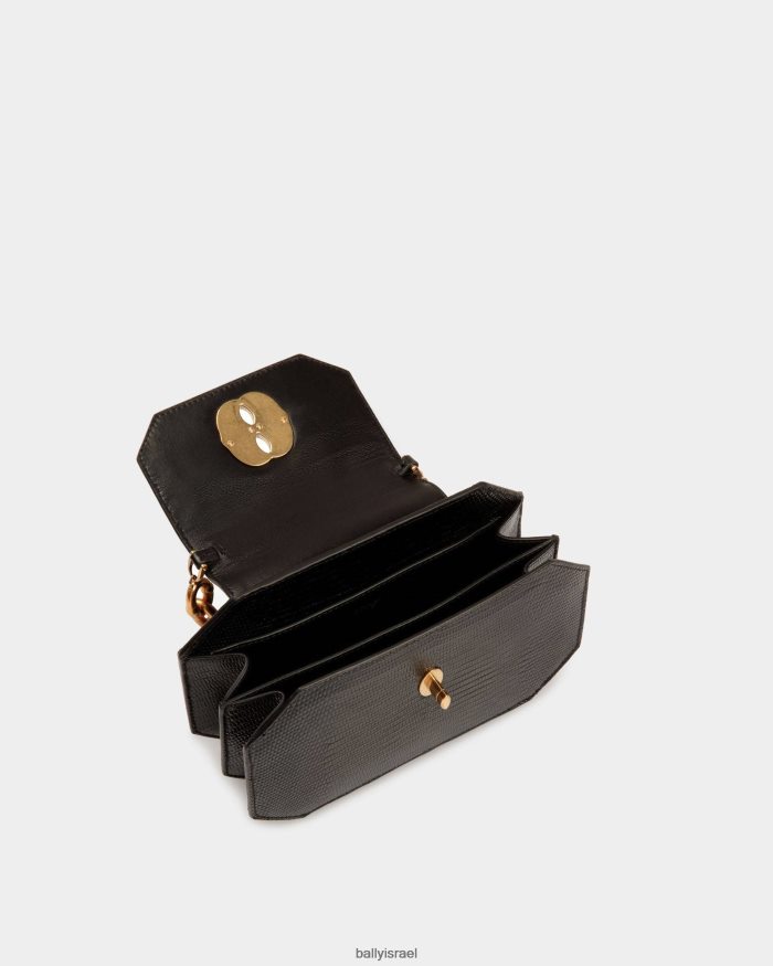 שָׁחוֹר Bally סמל עור מתומן נשים אביזרים AS12D668