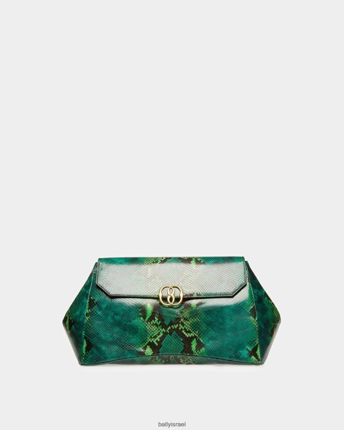 ירוק Bally סמל מקסי קלאץ' נשים אביזרים AS12D672