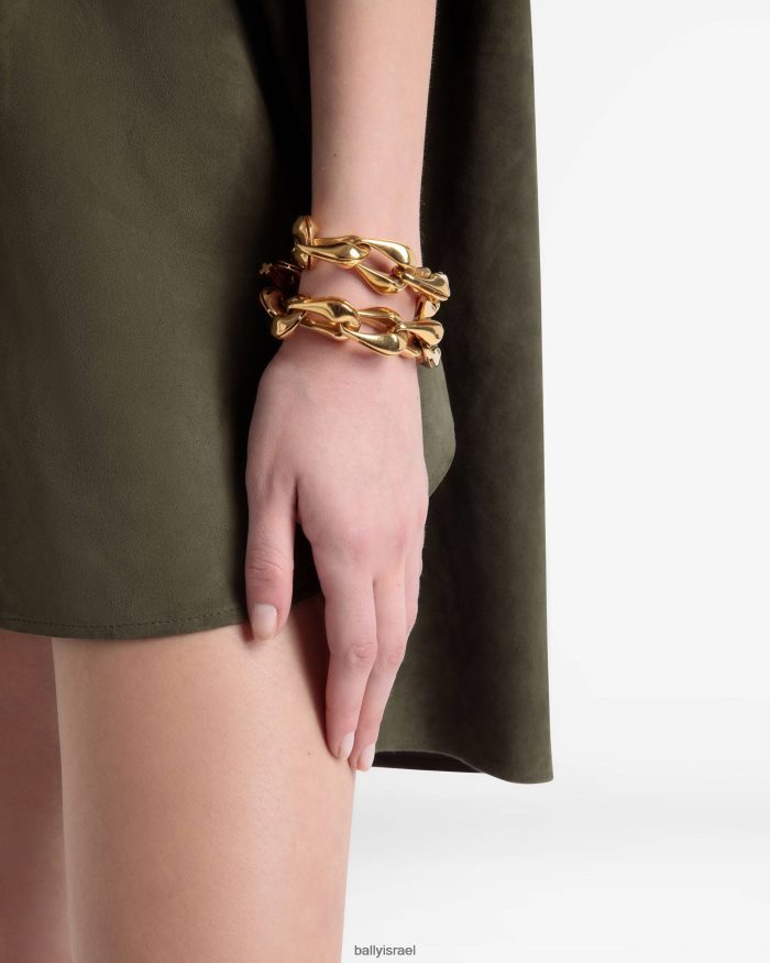 זהב Bally צמיד שרשרת עבה נשים אביזרים AS12D678