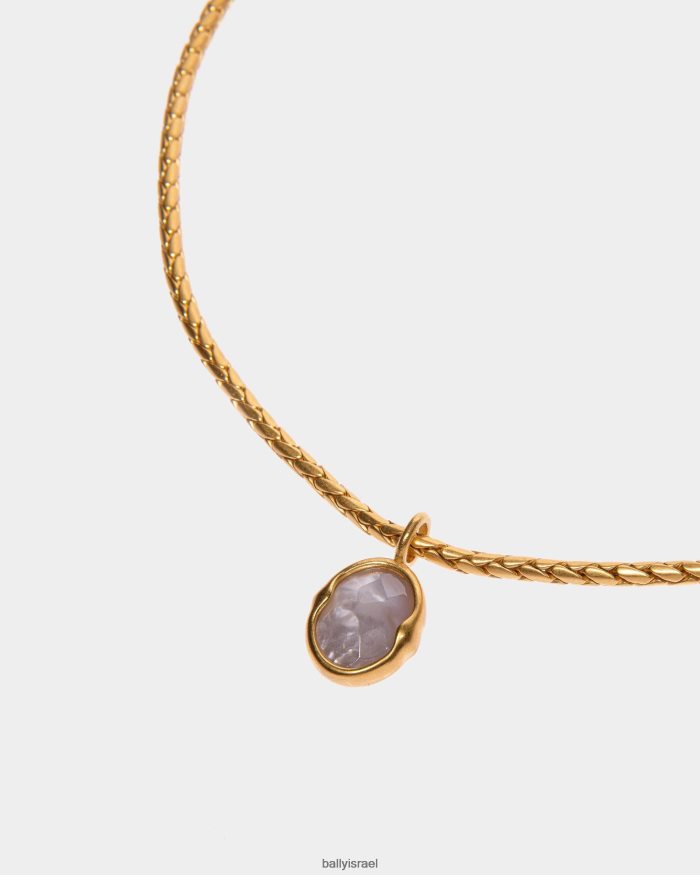 זהב Bally שרשרת מתאר מסגרת עם שרשרת נחש נשים אביזרים AS12D681