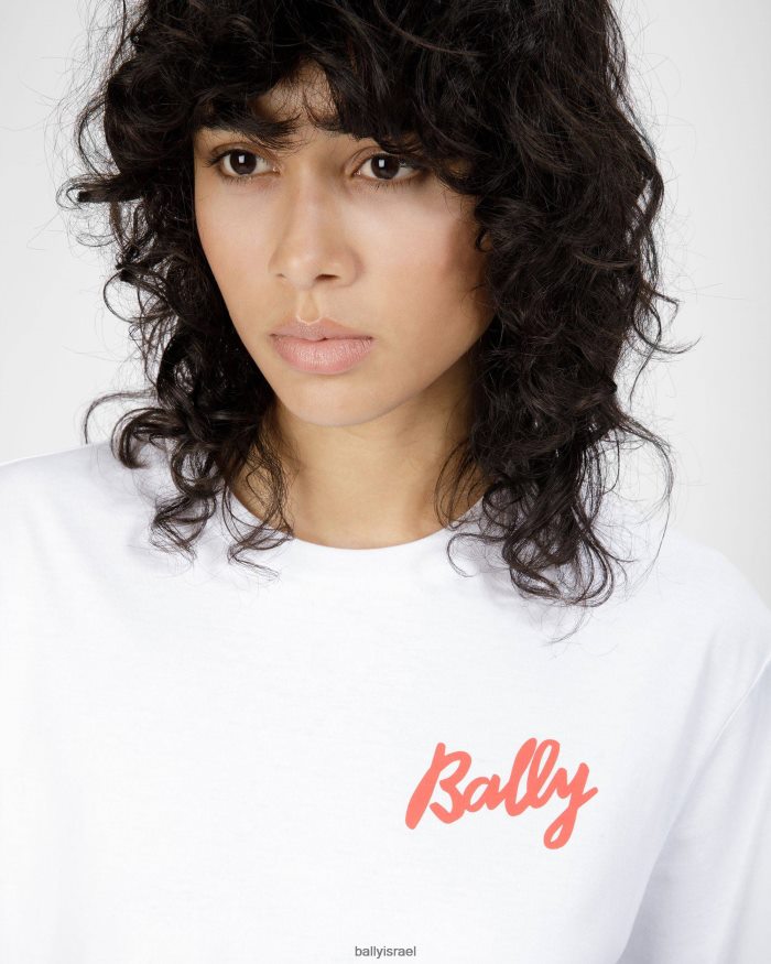 סַסגוֹנִיוּת Bally חולצת טריקו מכותנה נשים הַלבָּשָׁה AS12D689