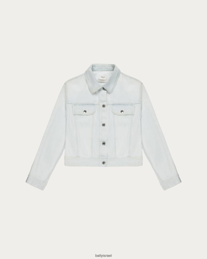 לבן Bally ז'קט ג'ינס נשים הַלבָּשָׁה AS12D692