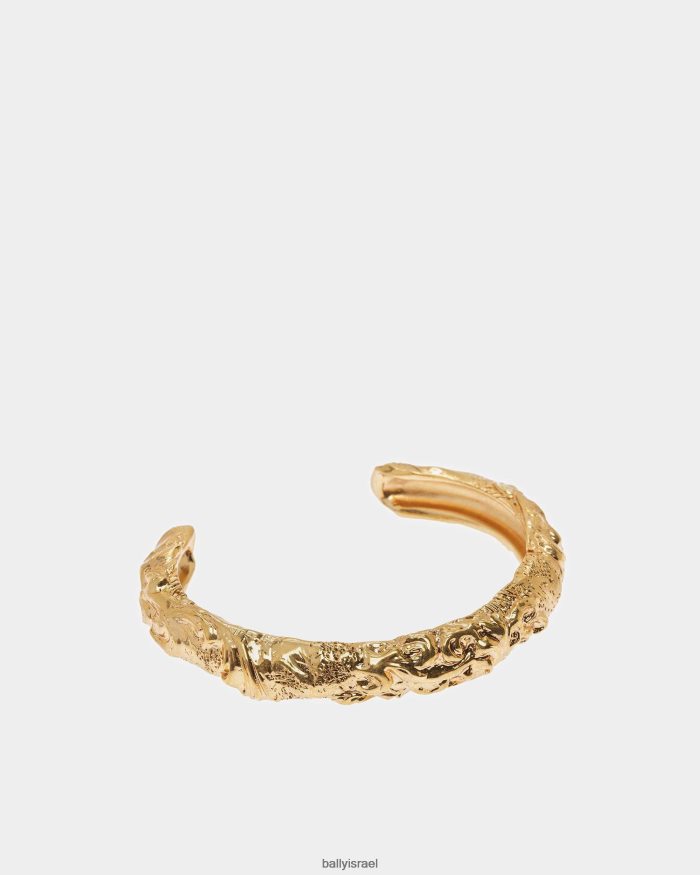 זהב Bally צמיד שרוול בעל אפקט פיסולי נשים אביזרים AS12D695