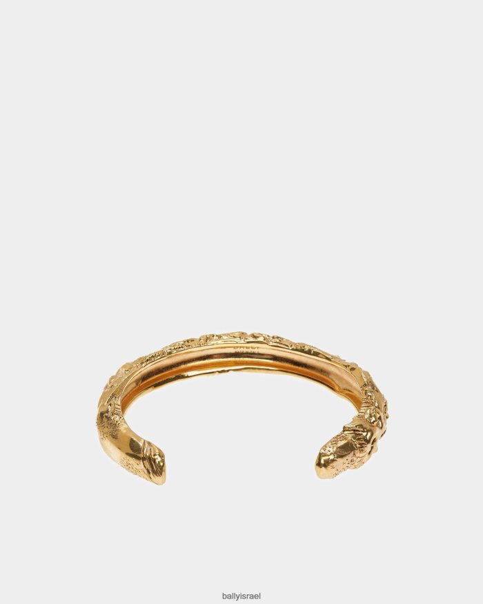 זהב Bally צמיד שרוול בעל אפקט פיסולי נשים אביזרים AS12D695