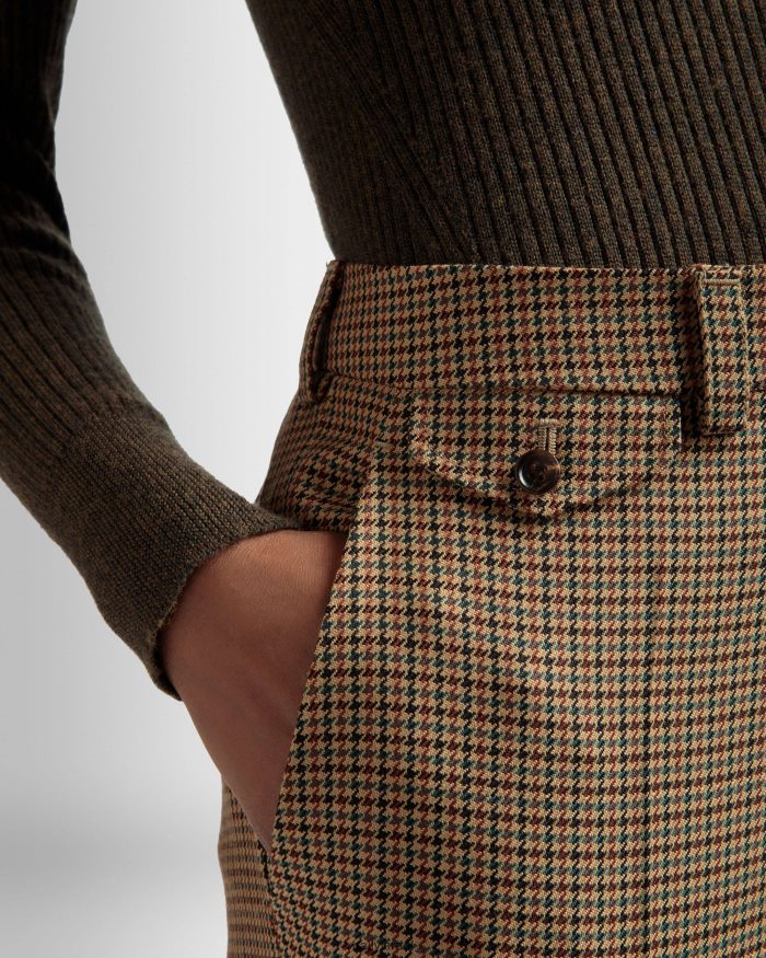 חום Bally מכנסיים ישרים מחויטים נשים הַלבָּשָׁה AS12D696