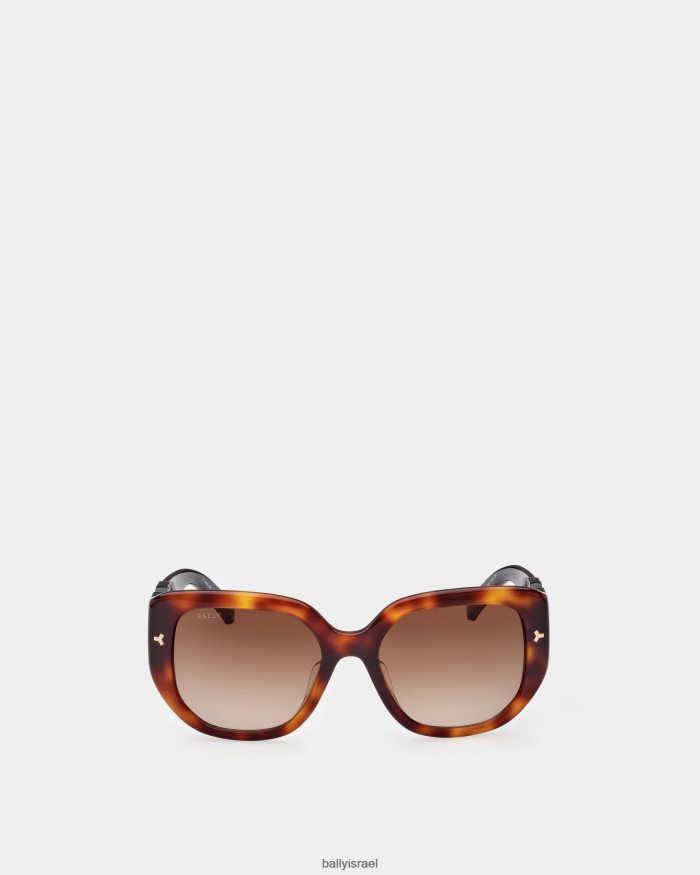 חום Bally משקפי שמש נונה אצטט נשים אביזרים AS12D70