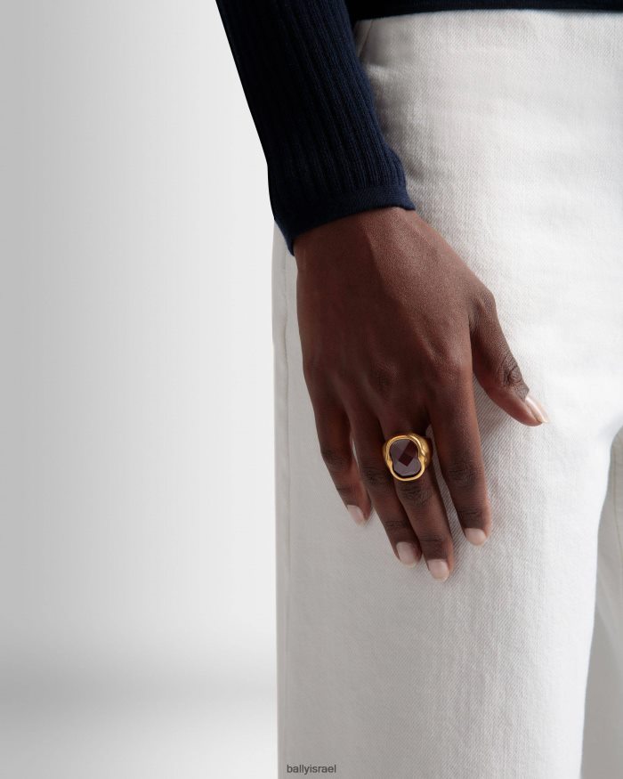 זהב Bally טבעת מסגרת נשים אביזרים AS12D701