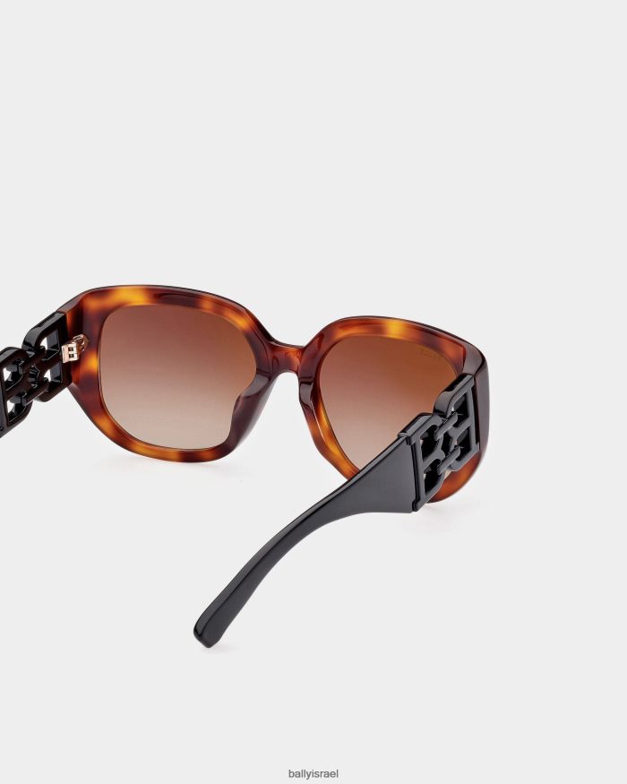 חום Bally משקפי שמש נונה אצטט נשים אביזרים AS12D70