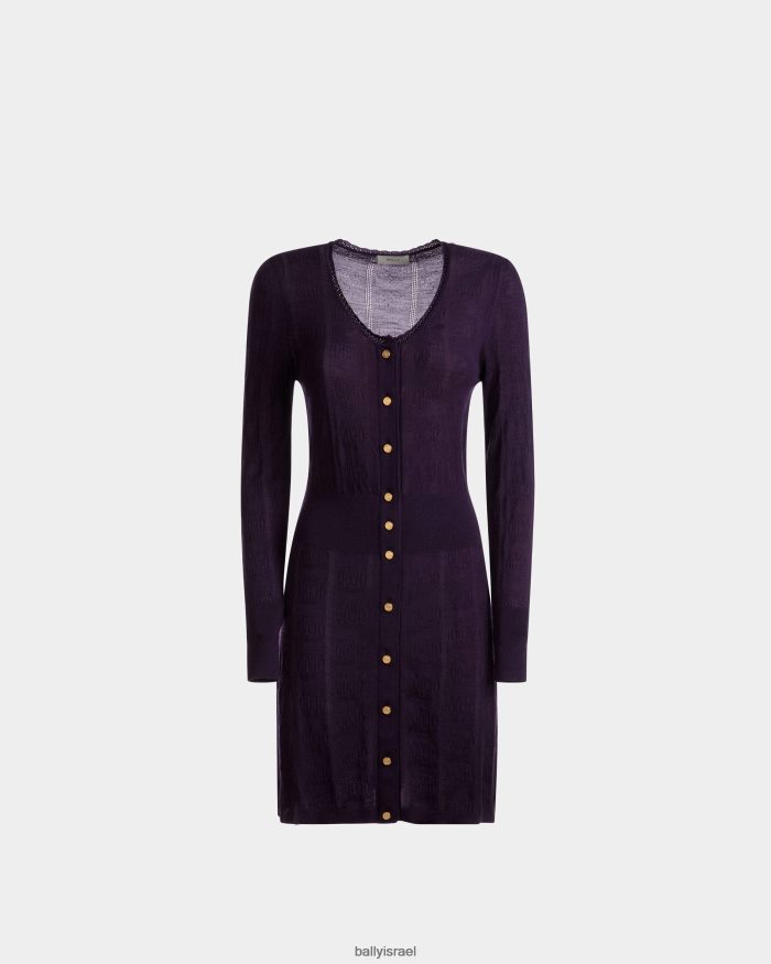 סָגוֹל Bally שמלת פרטי סריג נשים הַלבָּשָׁה AS12D720