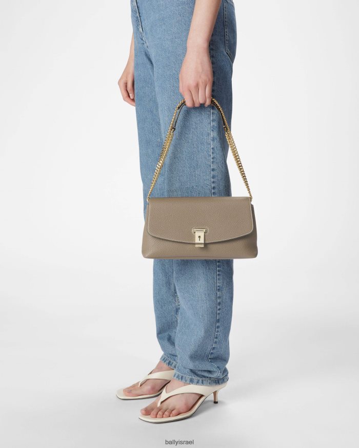 בז' Bally מיני תיק מעור לינה נשים אביזרים AS12D723