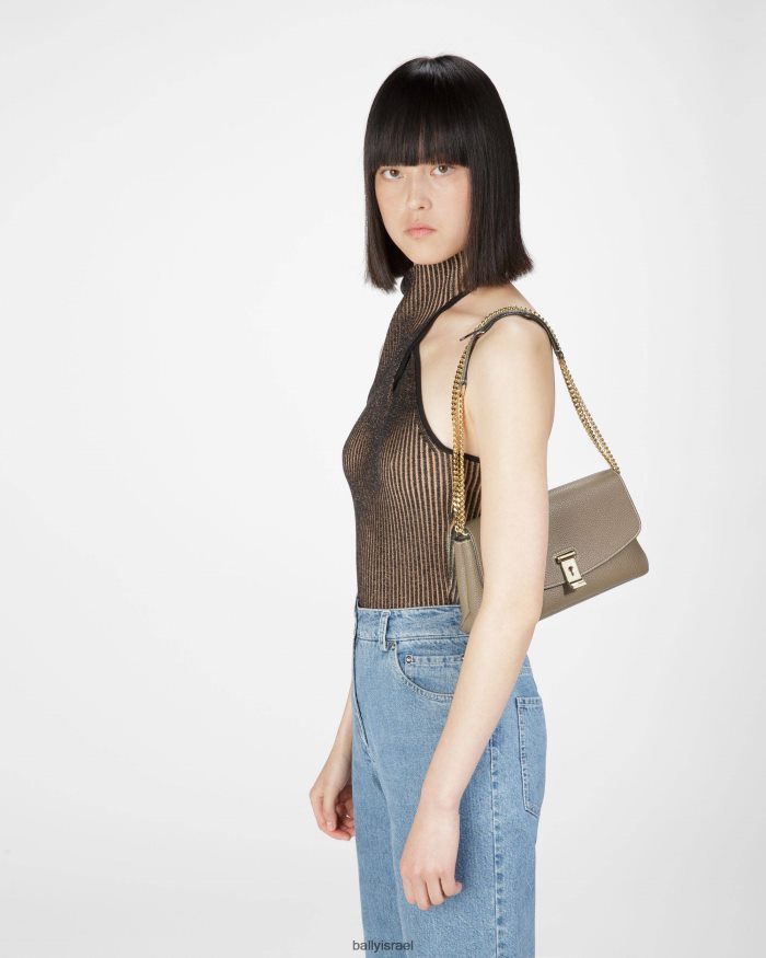 בז' Bally מיני תיק מעור לינה נשים אביזרים AS12D723