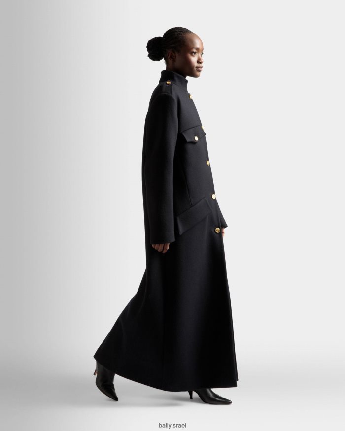 כְּחוֹל Bally מעיל מכופתרת ארוך נשים הַלבָּשָׁה AS12D724