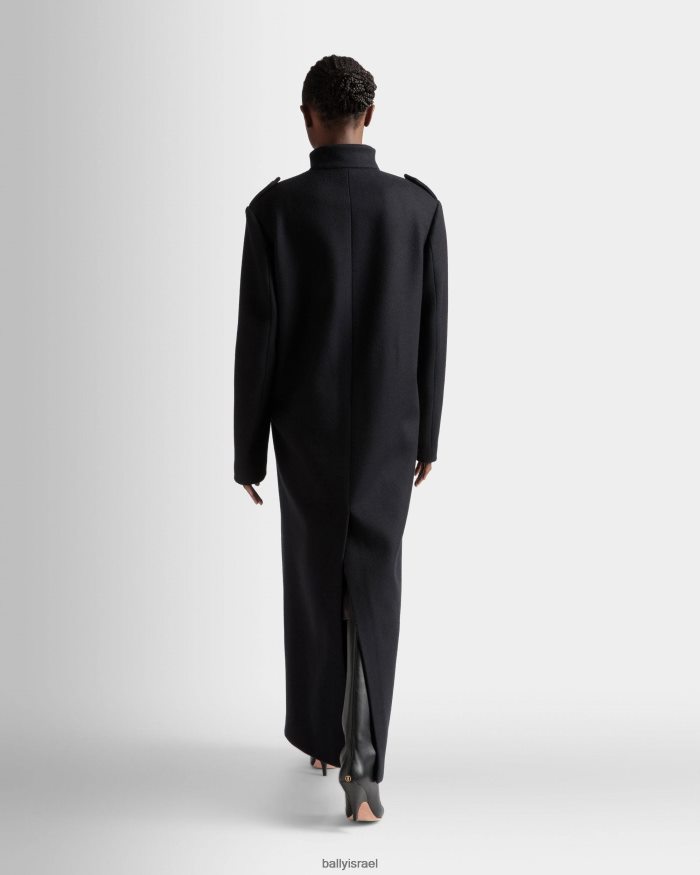 כְּחוֹל Bally מעיל מכופתרת ארוך נשים הַלבָּשָׁה AS12D724